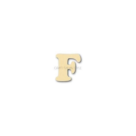 GKLSF - litera F - lemn 10 cm h. STAMP.