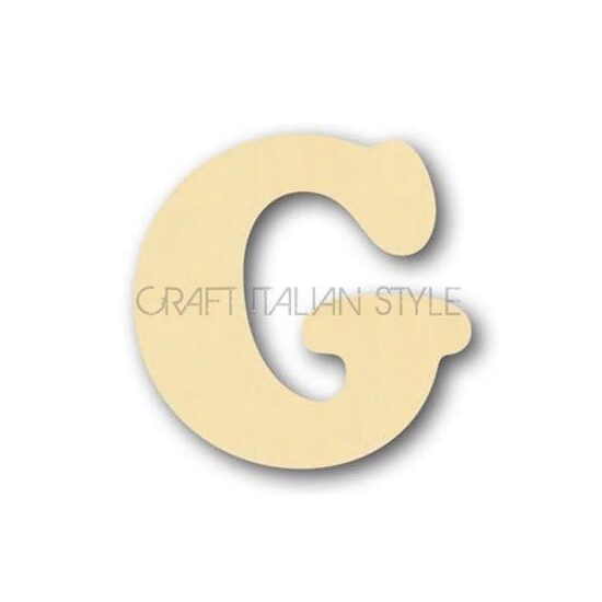 GKLSG - litera G - lemn 10 cm h. STAMP.