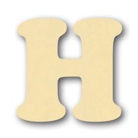 GKLSH - litera H - lemn 10 cm h. STAMP.