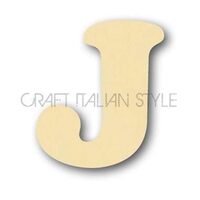 GKLSJ - litera J - lemn 10 cm h. STAMP.