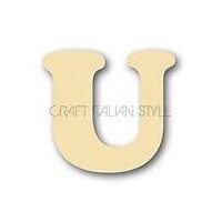 GKLSU - litera U - lemn 10 cm h. STAMP.