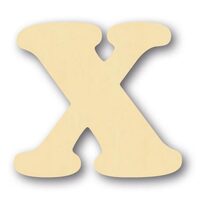 GKLSX - litera X - lemn 10 cm h. STAMP.