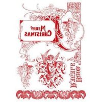 DFTR018 - Hartie de transfer A4 - Stamperia - rosu