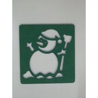 Sablon foam 13 x 14 cm - Om de zapada