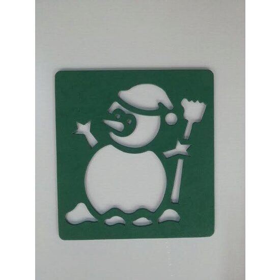 Sablon foam 13 x 14 cm - Om de zapada