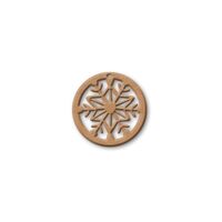 KF296 - Silueta MDF STAMP. glob cu fulg 10 cm.