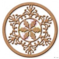 KF310 - Silueta MDF STAMP. glob cu fulg 33 cm.