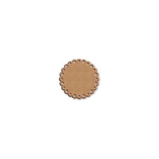 KF361 - Silueta MDF STAMP. cerc cu margini dantelate