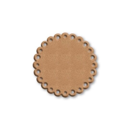 KF356 - Silueta MDF STAMP. cerc cu margini dantelate