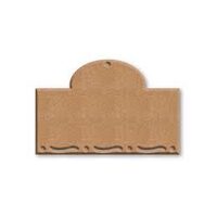 KF351 - Silueta MDF STAMP. tag cu margini rotunjite