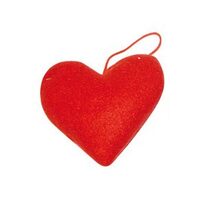 FLF013 - Inima fetru STAMP. 14 cm - rosie