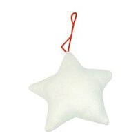 FLF022 - Stea fetru STAMP. 8 cm - alba