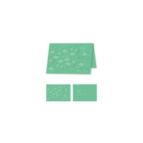 Placa embosare A4 - Holiday Holly - Crafters Companion