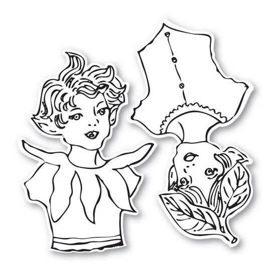 15 - 658420 - Set 2 cuttere Framelits + 2 stampile - Garden Fairies