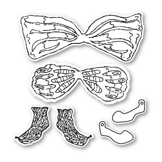 15 - 658421 - Set 6 cuttere Framelits + 6 stampile - Garden Fairy Accessories