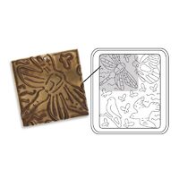 22 - 657651 - Placuta embosare pt carton si metale - Fluttering Wings - Vintaj