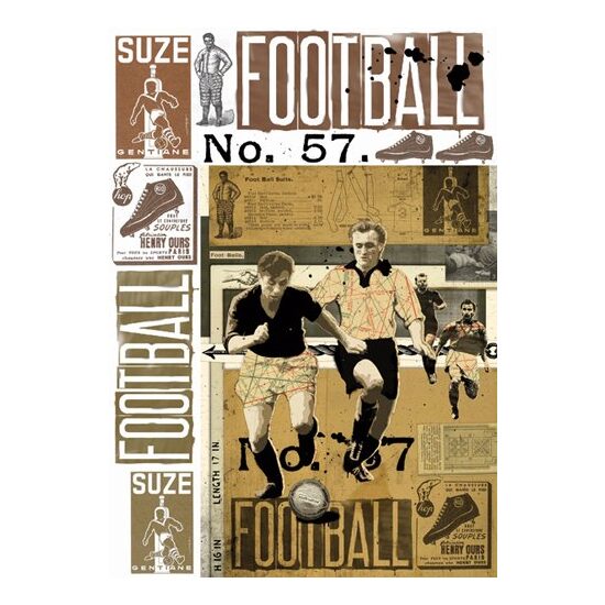 Hartie decoupage 80 gr, 50 x 70, - DFG384 Graffiti football
