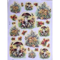CRT0214 - Hartie decupaj OFERTA - 35 x 50 - Porcini