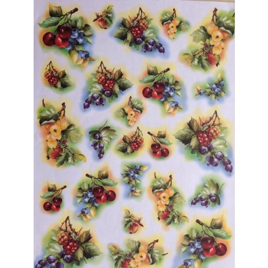 CRT0207 - Hartie decupaj OFERTA - 35 x 50 - fructe