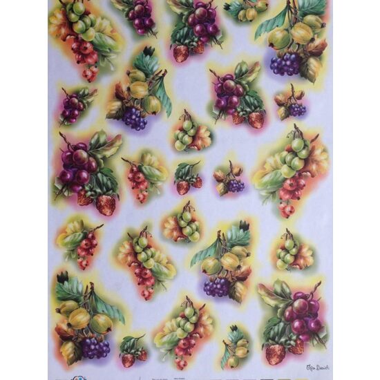 CRT0206 - Hartie decupaj OFERTA - 35 x 50 - fructe