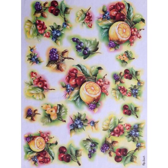 CRT0108- Hartie decupaj OFERTA - 50x70 - fructe