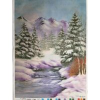 CRT0112 - Hartie decupaj OFERTA - 50x70 - peisaj de iarna