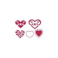 KSD224 - Sablon 20x15cm - STAMP - Hearts