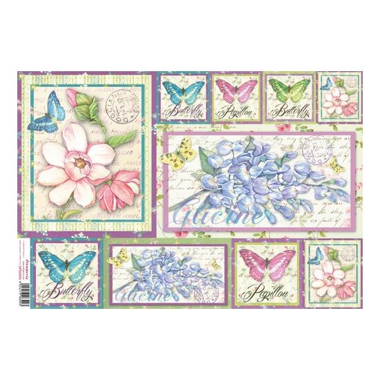 DFS258 - Hartie de orez Stamperia 48x33 cm