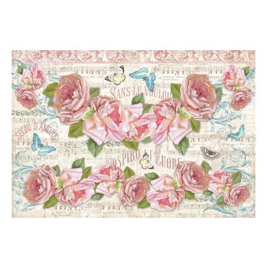 DFS268 - Hartie de orez Stamperia 48x33 cm