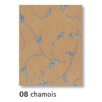 47076608 Set 5 hartii bumbac, chamoix cu glitter argintiu - A4, 50gr - Marpa Jansen