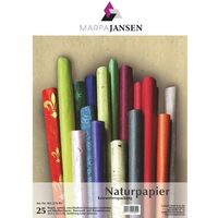 46157499 - Set 25 coli hartie naturala A4,diferite modele si culori - Marpa Jansen