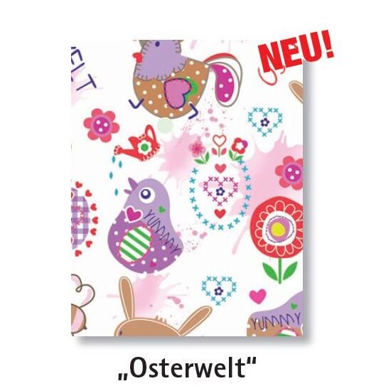 48558700 Set 10 coli calc cu modele A4 - Iepurasi si puisori - Marpa Jansen