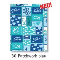 48889630 Set 5 coli calc cu modele A4 - motive religioase pe albastru - Marpa Jansen