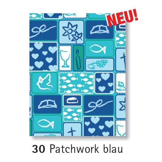 48889630 Set 5 coli calc cu modele A4 - motive religioase pe albastru - Marpa Jansen