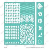 2002167 Placa si bordura embosare Girly Girl - Cricut Cuttlebug