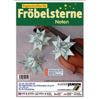 36654000 Set 80 fasii hartie pt 20 stelute - Note muzicale - Marpa Jansen