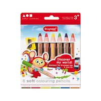 2205K06B Set 6 creioane colorate - Bruynzeel