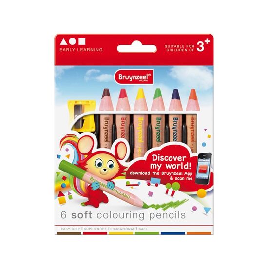 2205K06B Set 6 creioane colorate - Bruynzeel