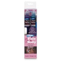 1PFPSFP - Set Face & Body paint 3 x 40 ml si 2 glittere 37 ml - FAIRY PRINCESS - Derivan