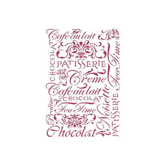 KSG182 - sablon Stamp - 21x29,7 Patisserie