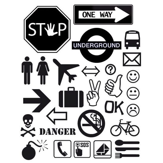 WTK069 - Stampila silicon - 14x18cm Stamperia - Sign