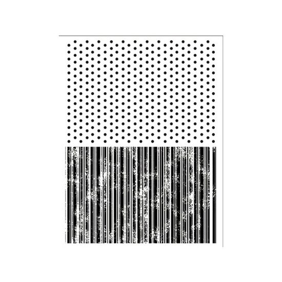 WTK085 - Stampila silicon - 14x18cm Stamperia - Texture with dots and stripes