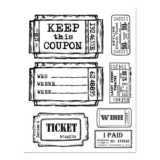 WTK086 - Stampila silicon - 14x18cm Stamperia - Tags