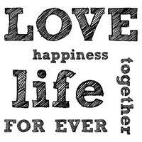 WTK117 - Stampila silicon - 10x10cm Stamperia - Love life