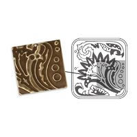 22 - 657930 - Placuta embosare pt carton si metale - Floral decor - Sizzix