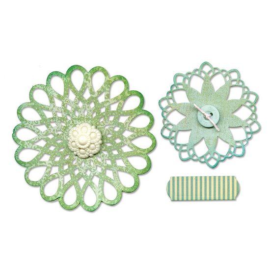 6 - 659109 Set 3 cuttere Thinlits - For the Record 2, Documented - Sizzix