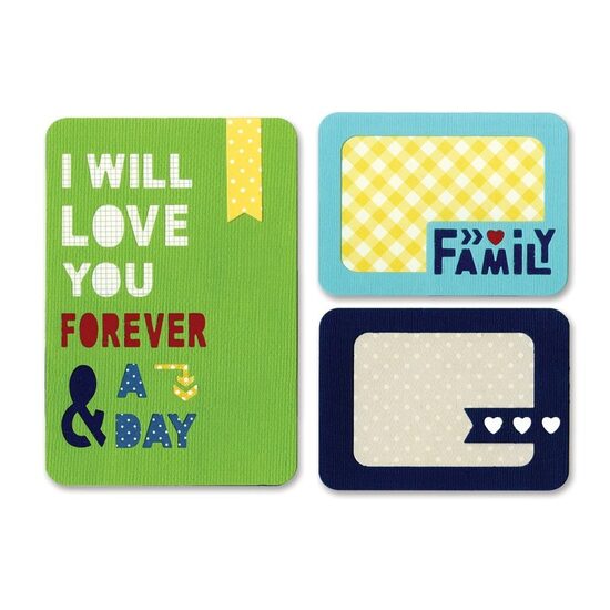 17 - 659749 Set 3 cuttere Thinlits - Forever & a Day by Rachael Bright - Sizzix