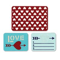 17 - 659752 Set 3 cuttere Thinlits - Love by Rachael Bright - Sizzix