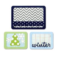 17 - 659757 Set 3 cuttere Thinlits - Winter by Rachael Bright - Sizzix