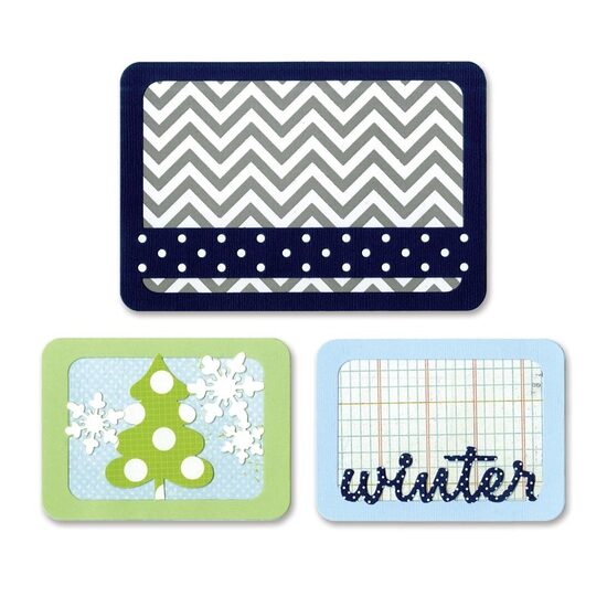 17 - 659757 Set 3 cuttere Thinlits - Winter by Rachael Bright - Sizzix